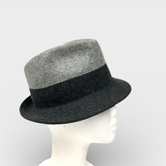 Gerard Darel Fedora Wool Hat 2 Tone Gray size S main image 6